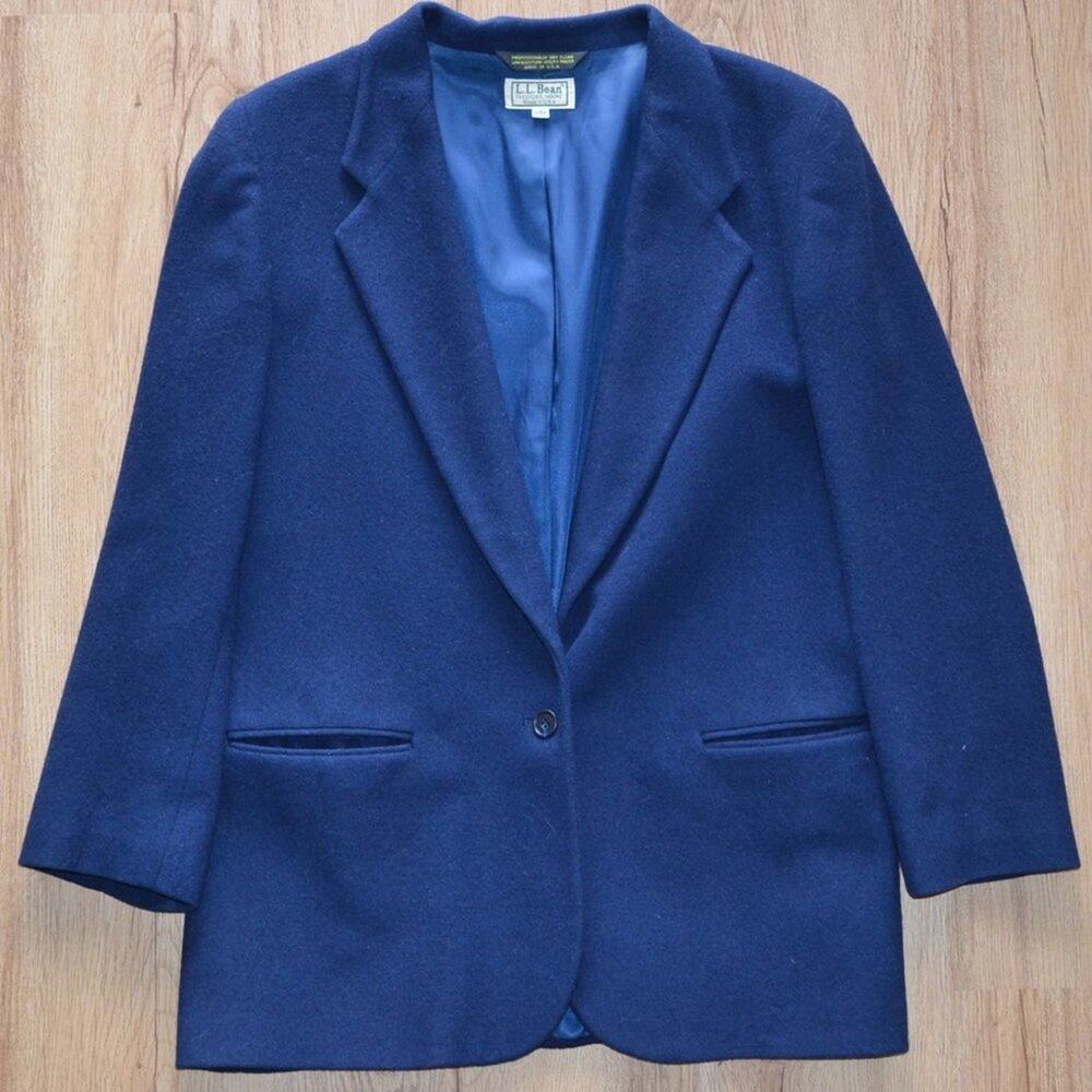 Vintage LL Bean Wool Blazer Suit Jacket
